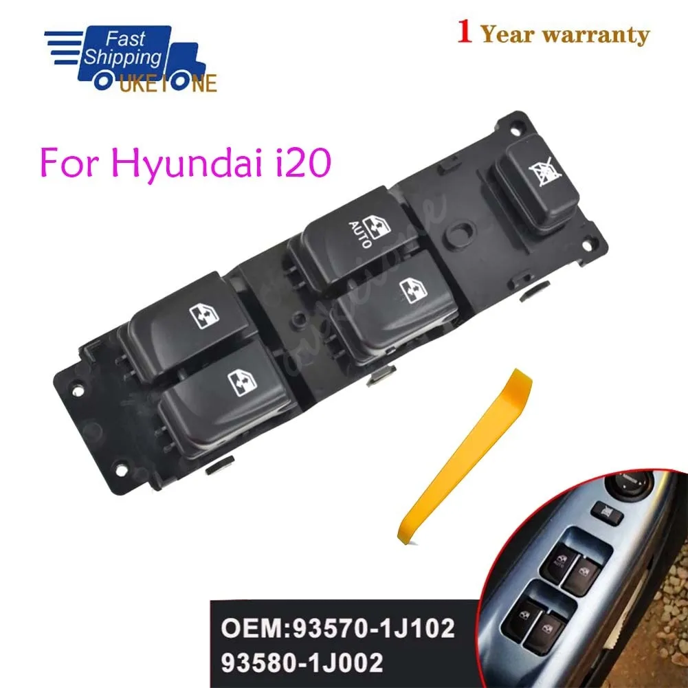 

93570-1J102 935701J102 для 2008 2009 2010 2011 2012 2013 2014 2015 Hyundai i20 передний левый электрический переключатель стеклоподъемника