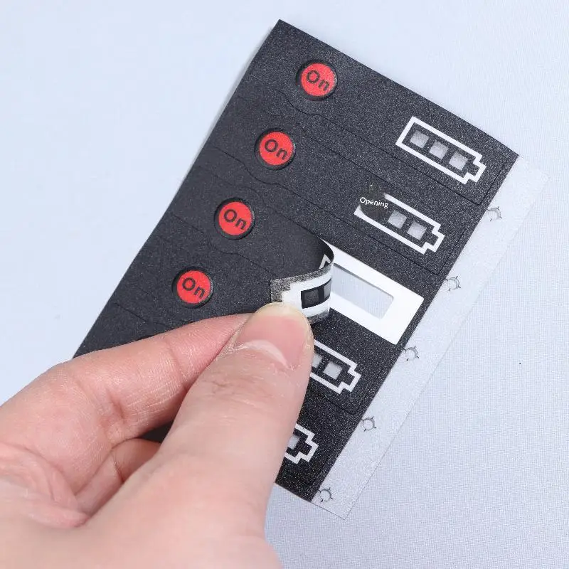 5/10Pcs 14.4V 18V Lithium Battery Case LED Key Sticker Label Tag For Li-ion Battery LED Sticker Label Pack