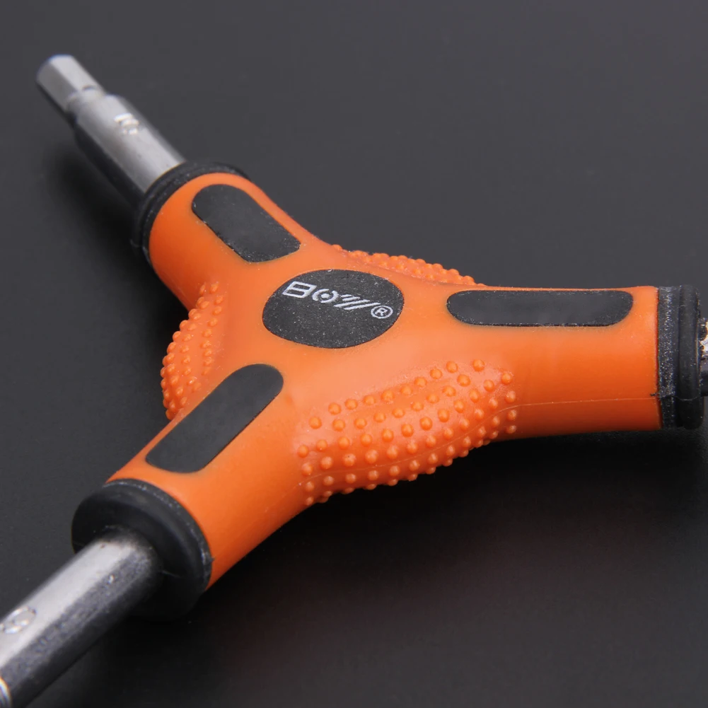 Chave sextavada de bicicleta, 4/5/6mm, formato y, chave sextavada de 3 vias, multifuncional, mtb, ferramenta de reparo de bicicleta de estrada