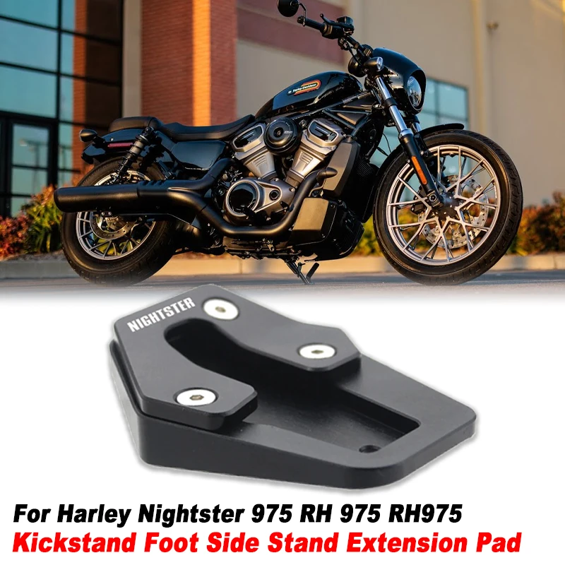 

For Harley Nightster 975 RH 975 RH975 2022 2023 Motorbike Accessories Kickstand Foot Side Stand Extension Pad