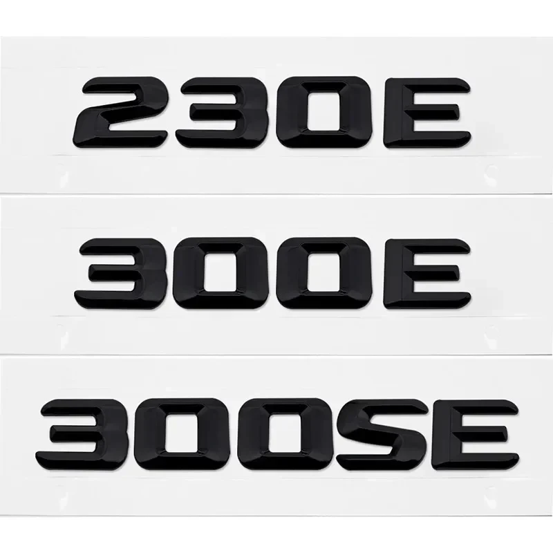 3D ABS Car Styling Rear Letter Logo Emblem Sticker Nameplate Decals For Mercedes-Benz 230E 300E 300SE  Accessories