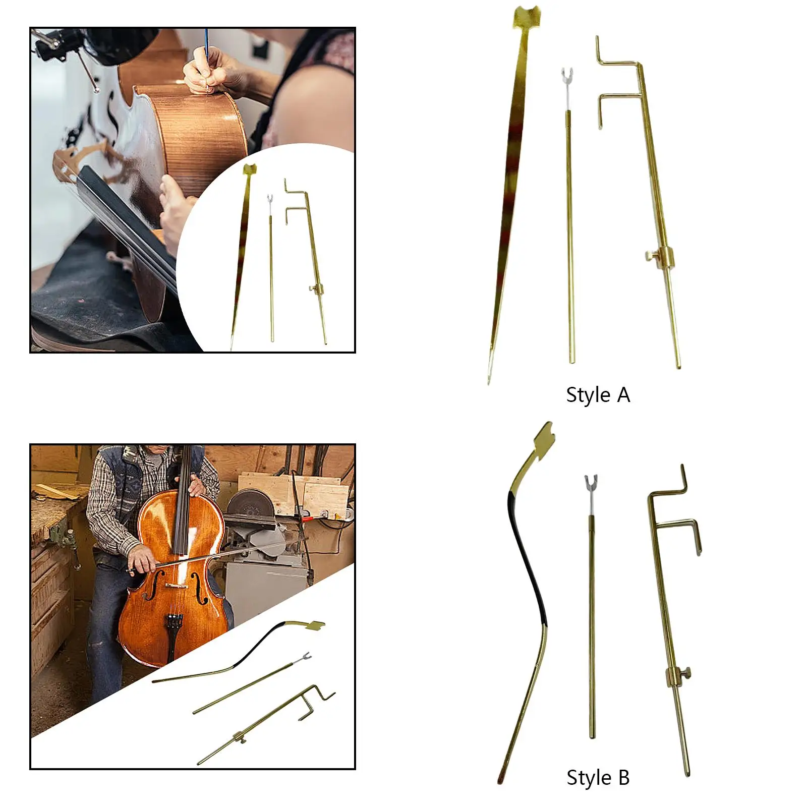

3 Pieces Cello Sound Post Tool Accessories Cello Parts Sound Column Clip and