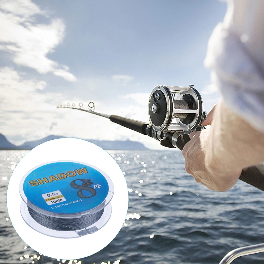 

8 Strands Braided Line White Nylon Extension Smooth Low Memory Braid Fishing Rope For Trolling Surf Ice Freshwater