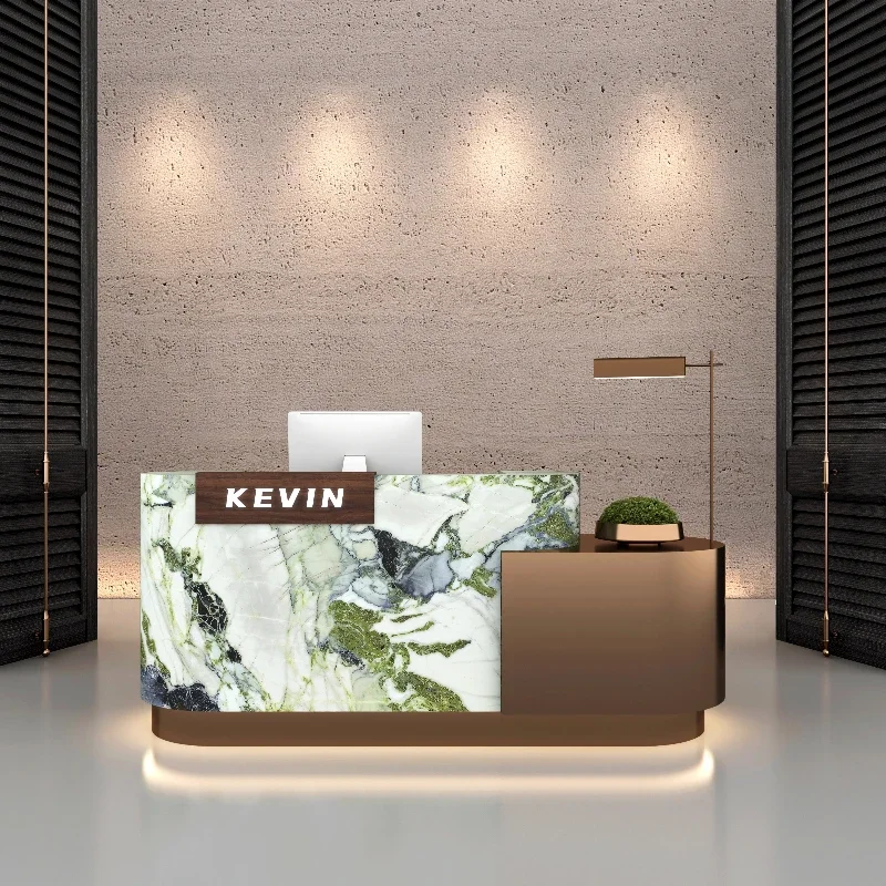 Modern Restaurant Retail Store Reception Desks Contemporary Tresen Rezeption Office Furniture Designer Cashier Reception Desks