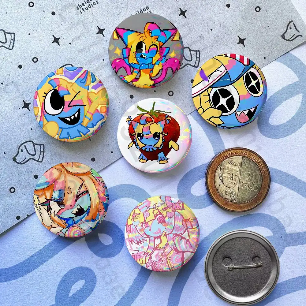 

Y-Yatta Anime 32/44/58mm Handmade Pins Round Brooch Badge Backpacks Clothes Jewelry Gifts