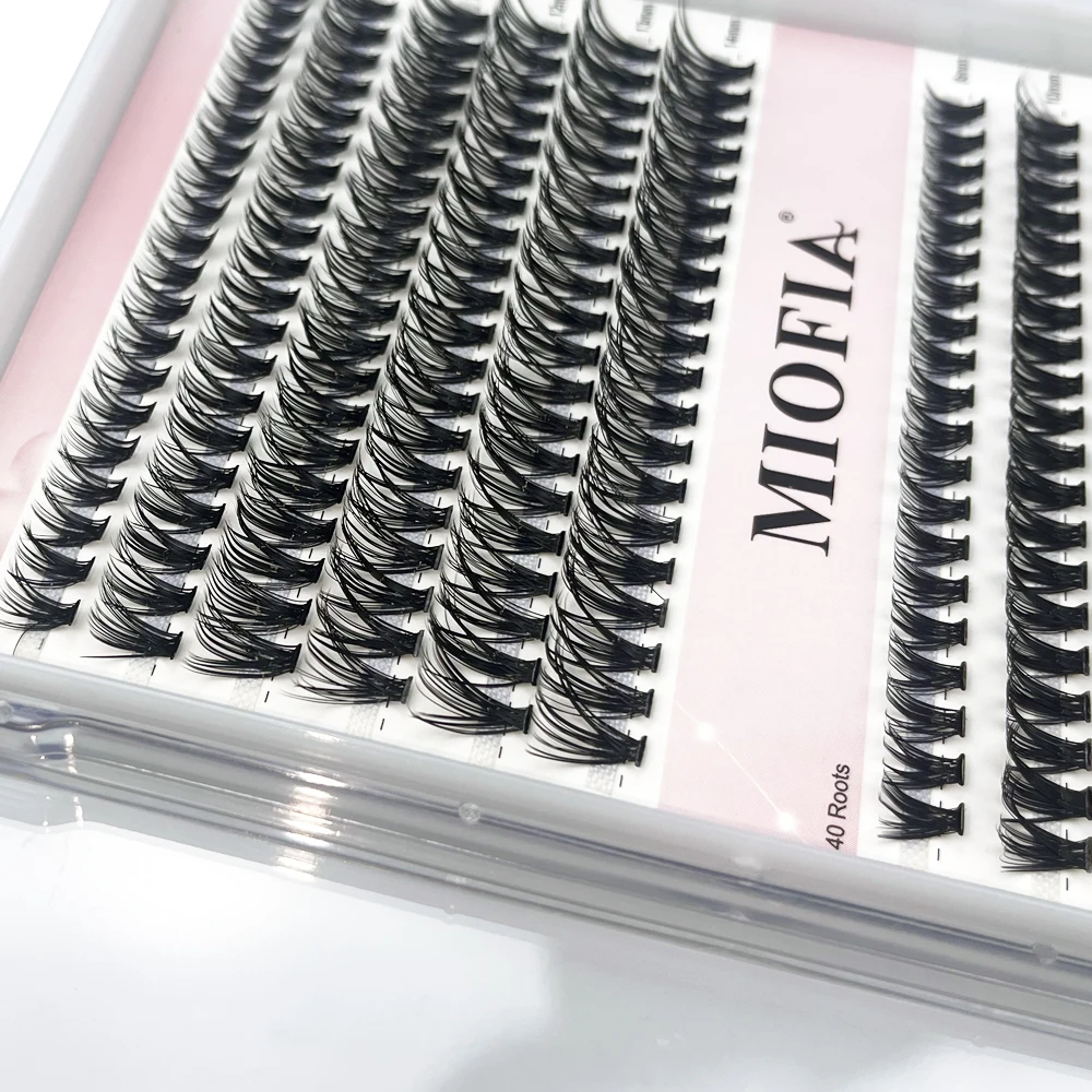 12 Rows Eyelash Natural Lashes Extension kit 240 Cluster 30/40D Mixed Mink Eyelashes individual Eyelash bundles DIY Makeup Tool