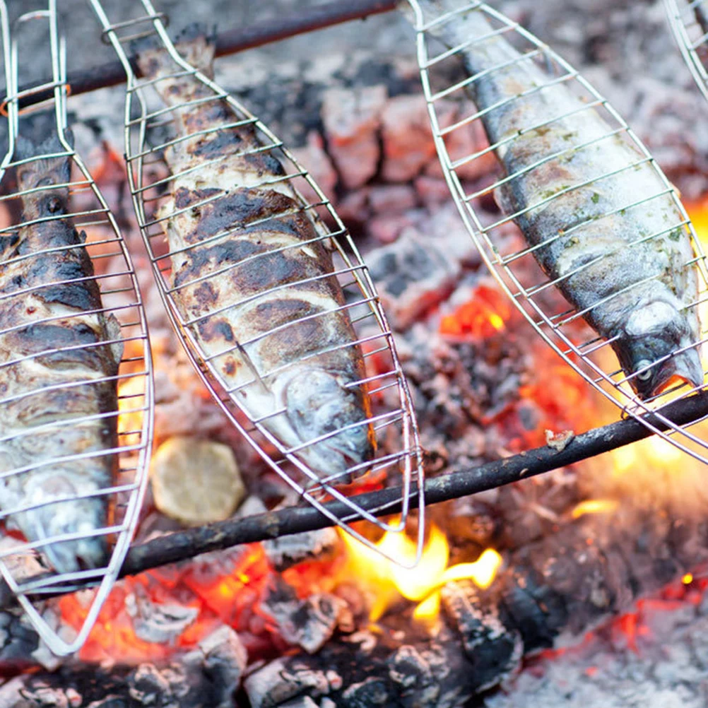 

Grill Basket for Outdoor Stainless Steel Grills Barbecue Tool Grilled