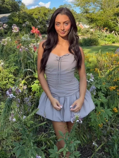 Rétro épicé fille Sle Strapl épissure plissé Bloomer ort Dr Slim Fit usage quotidien printemps saison dames Faion Dr