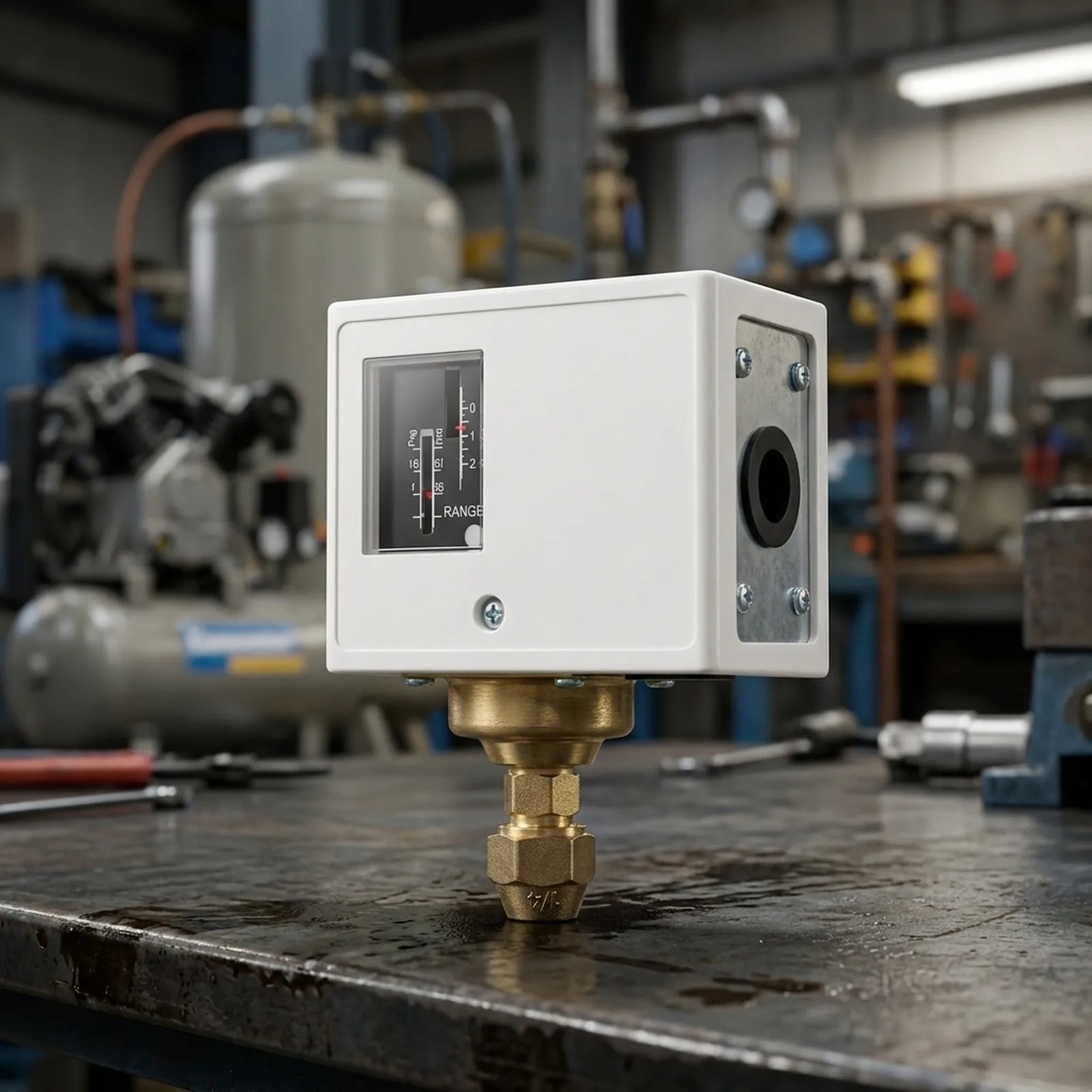 Reliable Pressure Switch Controller for Air Compression and Refrigeration Systems Adjustable 5 to 30bar Range P530DE