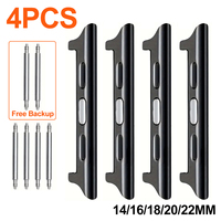 4pcs/Set 14-16-18-20-22mm Adapter for iWatch Ultra 9 SE 8 7 6 5 4 3 2 Straps Width Connector for Apple Watch 49 45 44 42 41 38mm