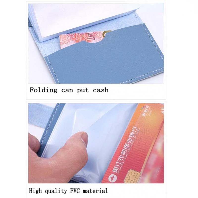 1PC Women Men Leather 26 Slots ID Credit Card Holders RFID Blocking Wallet Case Pocket Bag