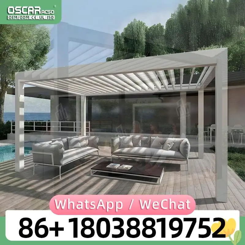 Sturdy Rustproof Aluminum Pergola Innovative Weather Resistant Outdoor Garden Patio Backyard Deck Grape Trellis Canopy Shelter E