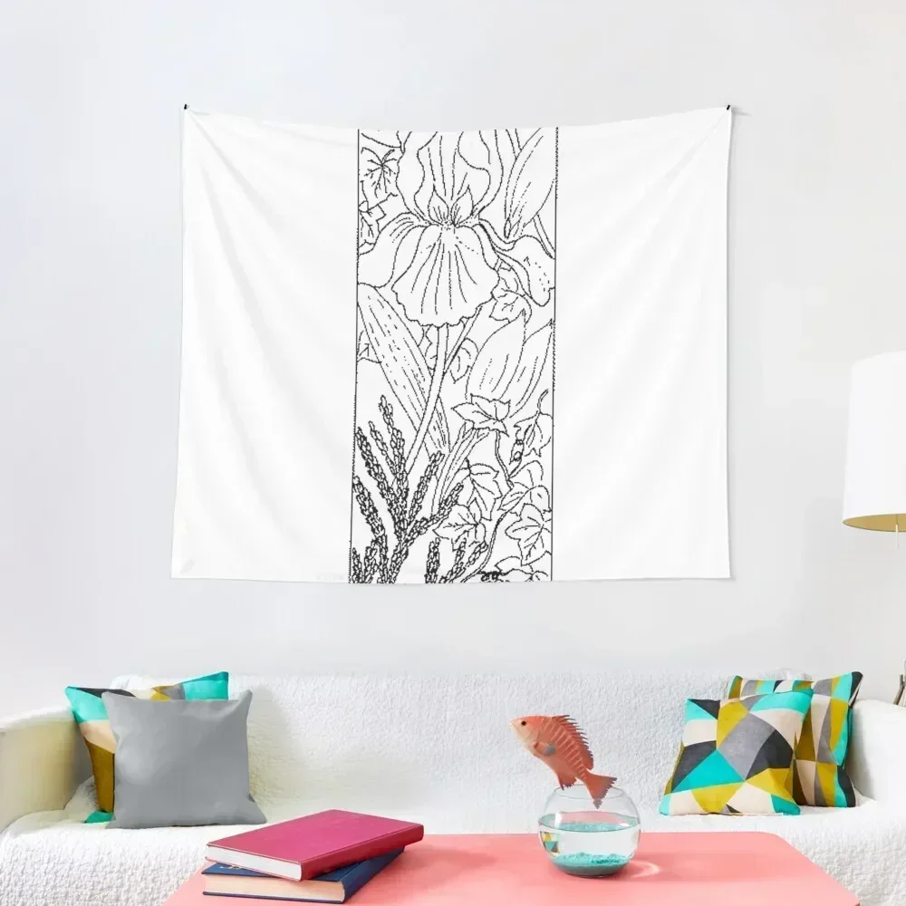 

Botanical Alphabet Letter I Tapestry Decorative Wall Room Decoration Korean Style Living Room Decoration Home Supplies Tapestry