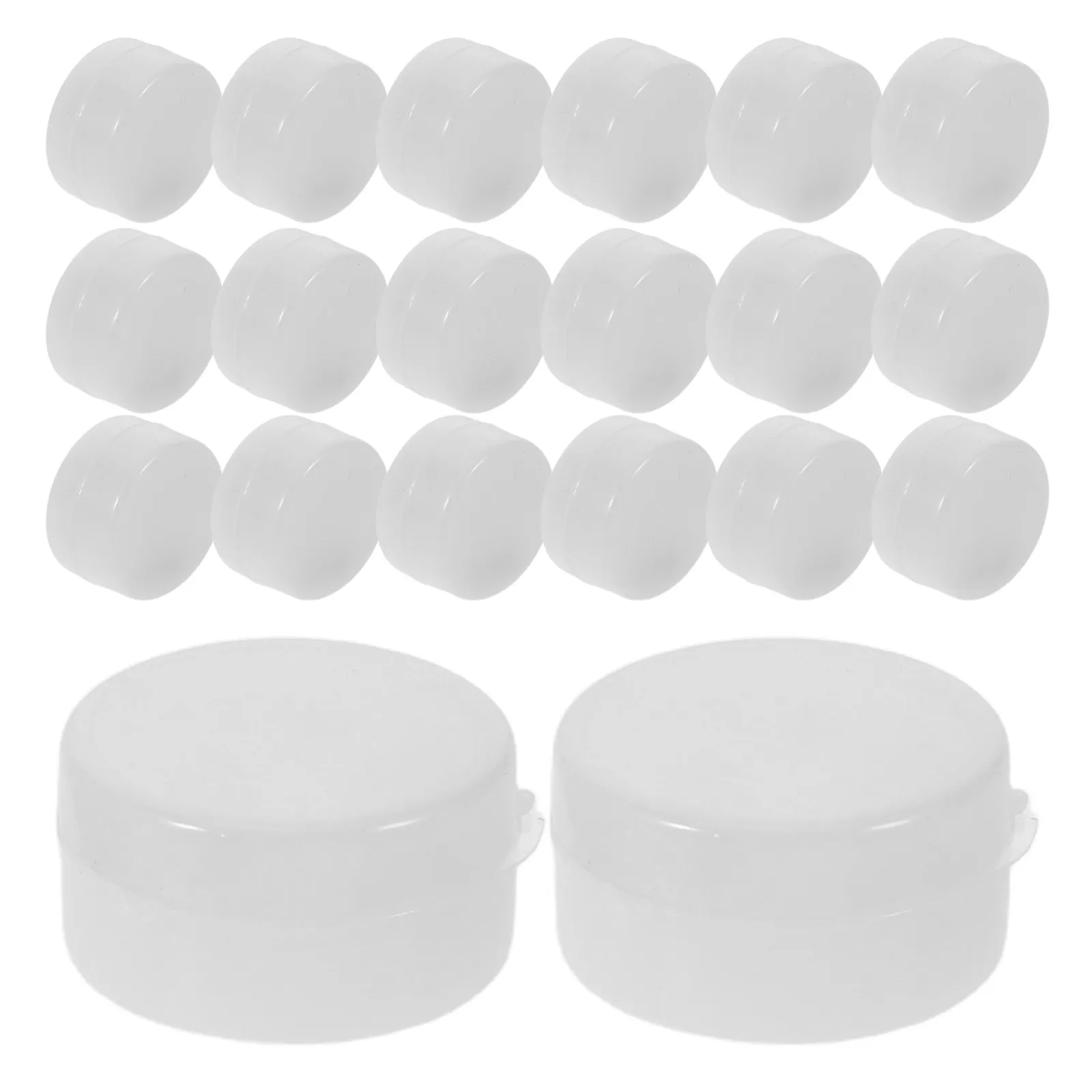 아기용 흰색 딸랑이 공 20개 - 안전한 플라스틱 인서트 교체 - DIY 공예 딸랑이 부품 - 봉제 인형에 이상적