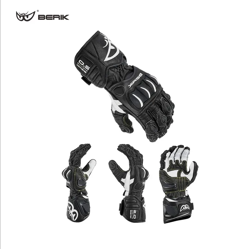 Berik Motorcycle Gloves Professional Motorcycle Racing Gloves Track Grade Fall Resistant Carbon Fiber Gloves for Men and Women