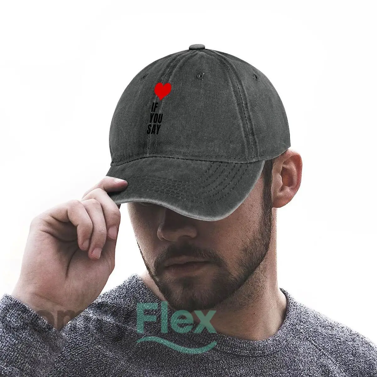 عبارة القلب لعوب رومانسية نص تحت عنوان تصميم قبعة بيسبول مغسولة في الهواء الطلق للمرأة للجنسين أنثى موضة أبي قبعة الهيب هوب #3