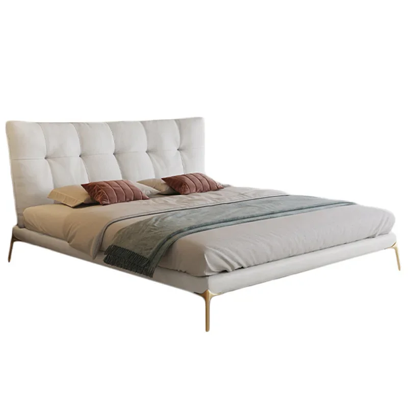 

Light luxury, cream style, technology, fabric art, double, princess bed, Nordic, modern, simple