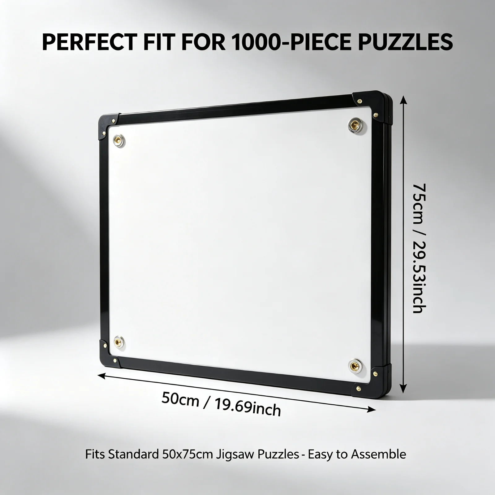 PVC Photo Frame Jigsaw Puzzle Frame 50x75cm for 1000 Pieces Wall Art Display
