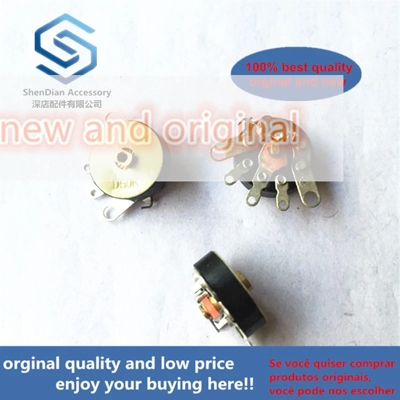 5pcs only orginal new RV12MM flat foot with switch D503K D50K radio amplifier volume potentiometer brand new