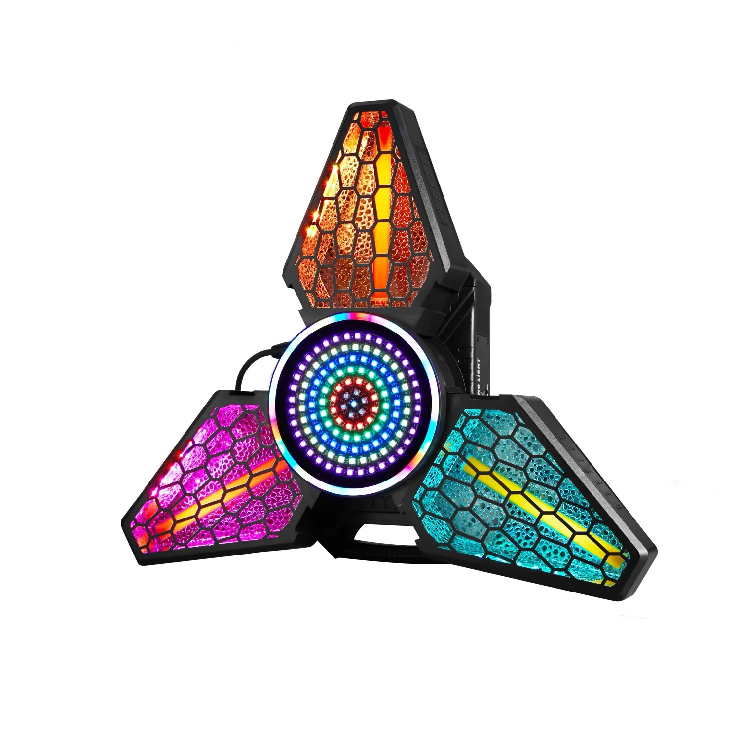 Sunart Three Leaves Moving Head Retro Light For DJ Disco Stage Effect Parties Night Clubs Bars Events RGB LED Wash DMX Fixture