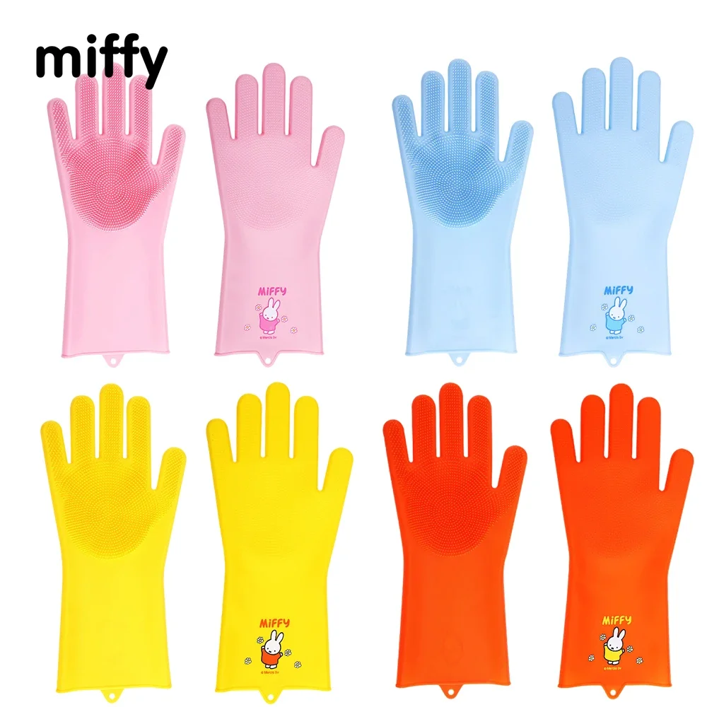 Gants de cuisine en silicone résistants à l'usure, réutilisables, kawaii, ata ffy, livres ménagers, vaisselle, cadeaux de Noël