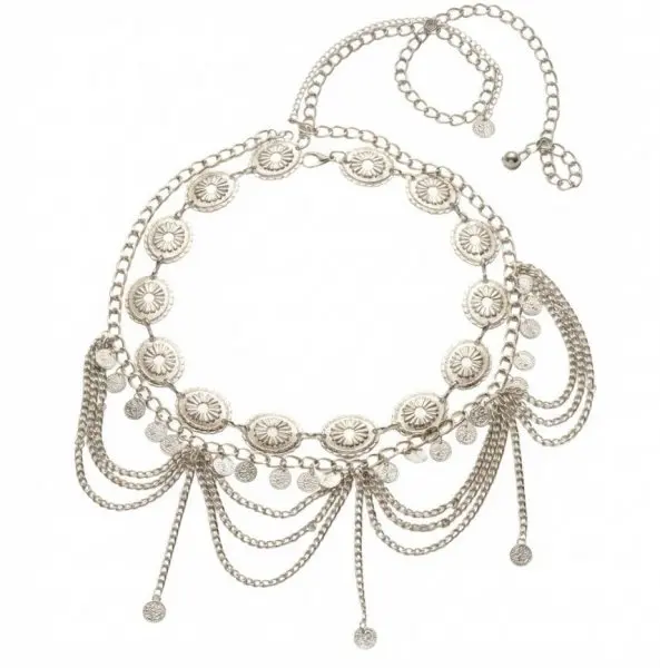 Gold Color Bohemian Portrait Coin Tassel Waist Chain For Women Sexy Bikini Beach Body Jewelry view 6
