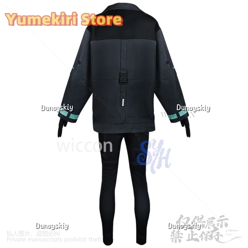 نوير تأثيري Synduality أنيمي زي فاسق معطف أسود السراويل Y2K الفتيات أزياء الهالوين عيد الميلاد كرنفال حزب كوس مخصصة #3