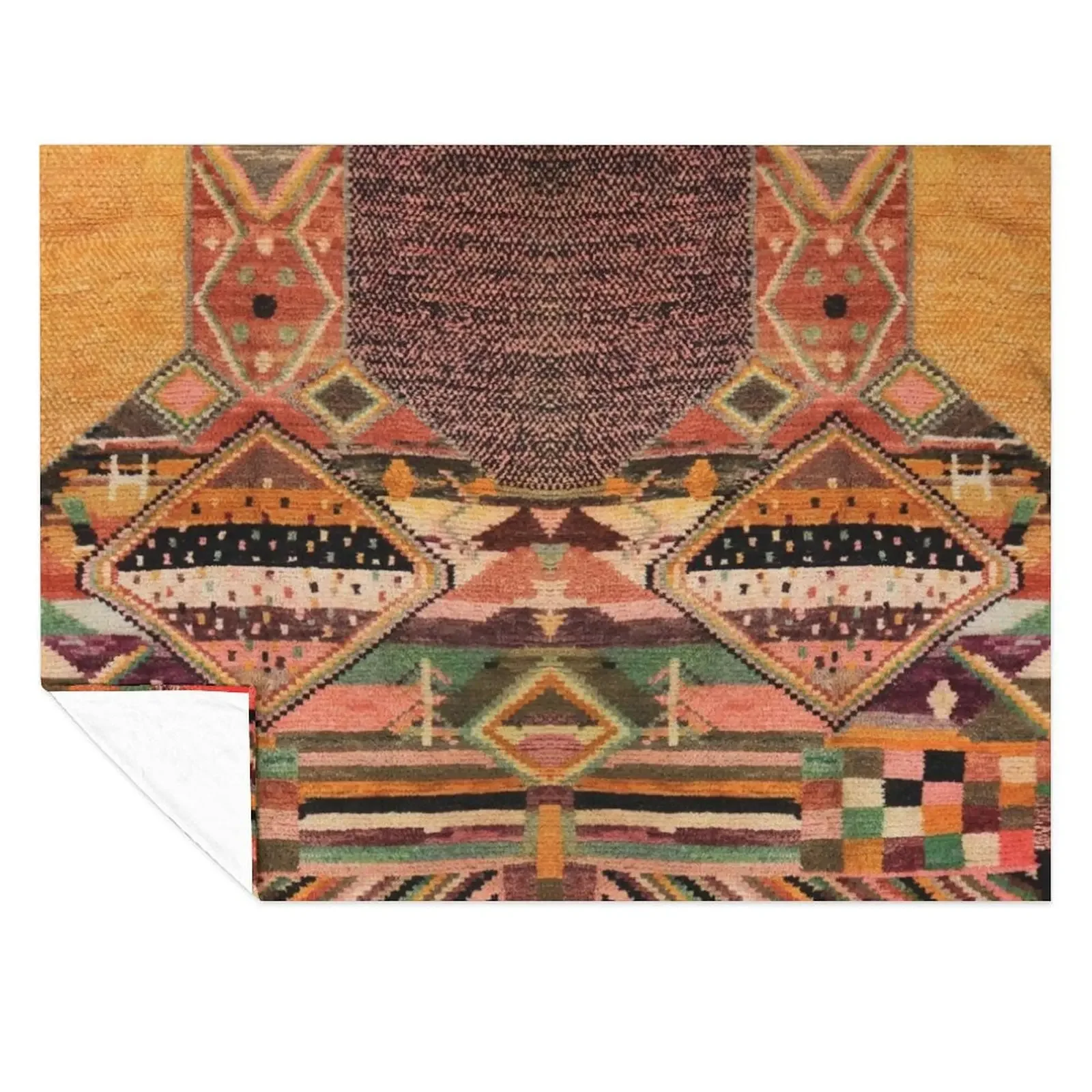 

Heritage Oriental Moroccan Design Throw Blanket Custom Extra Large Throw Shaggy Thermals For Travel Blankets