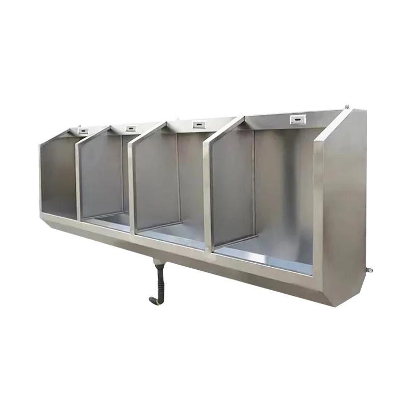 

Partition type step urinal school vertical finished product custom stainless steel