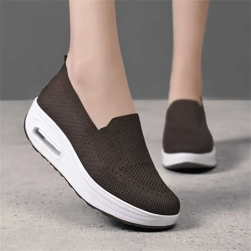 36-37 Wegde Black White Sneakers Flats Women's Boot Shoes Womens Designer Trainers Sports Snackers Luxary Super Sale Luxo