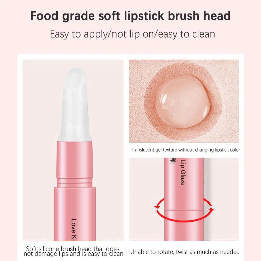 Unfading Wome Lipstick Fixative Coat Lip Protection Sealer Lip Fixed Lip Lipstick Raincoat Glaze Matte Lipstick Color B2Z4