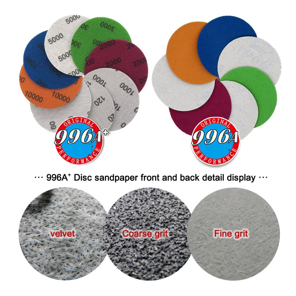 10 stücke 3 Zoll Schleifen Discs Pad Silicon Hartmetall Nass/Trocken Schleifen Sandpapier 240-10000 # Polieren Pad kit Dreh Werkzeug Zubehör
