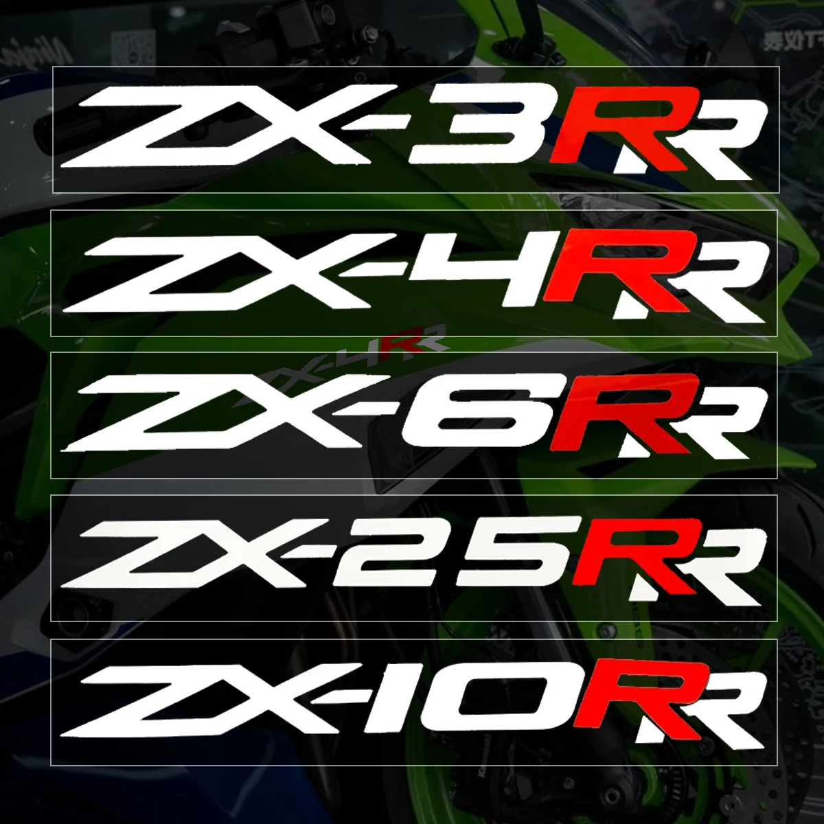 

Reflective Motorcycle Stickers Moto Body Vinyl Decor Decals Accessories For Kawasaki Ninja ZX-25RR ZX-3RR ZX-6RR ZX-10RR ZX-4RR
