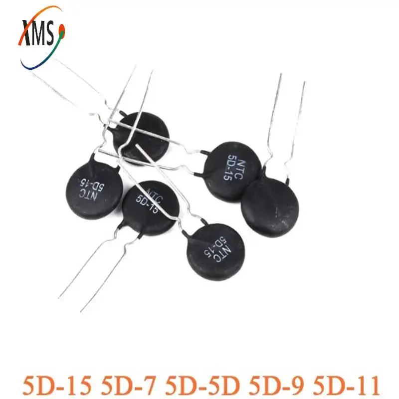 20Pcs Thermistor MF72 5D-15 NTC 5D-7 5D-5D 5D-9 5D-11 Thermal Resistor Temperature Sensor Resistance 5D15 5D11 5D5 5D7 5D9