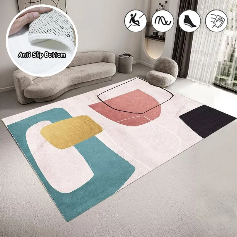 

Modern Geometric Carpet Living Room Large Area Soft Rug Bedrooms Simple Decoration Floor Mat Sofa Coffee Table Non-slip Carpets