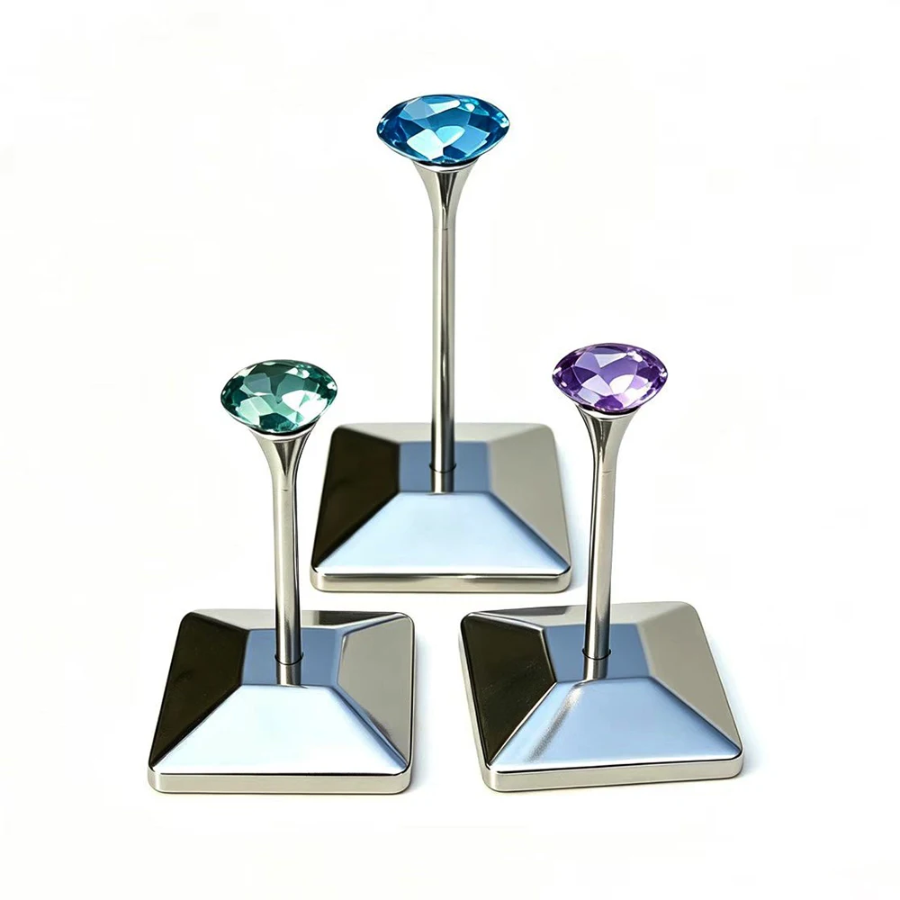 Metal Loose Diamond Storage Stand Gem Organizer Stone Jewelry Display Prop CVD Zircon Teaching Shelf Gemstone Photograthy Stand
