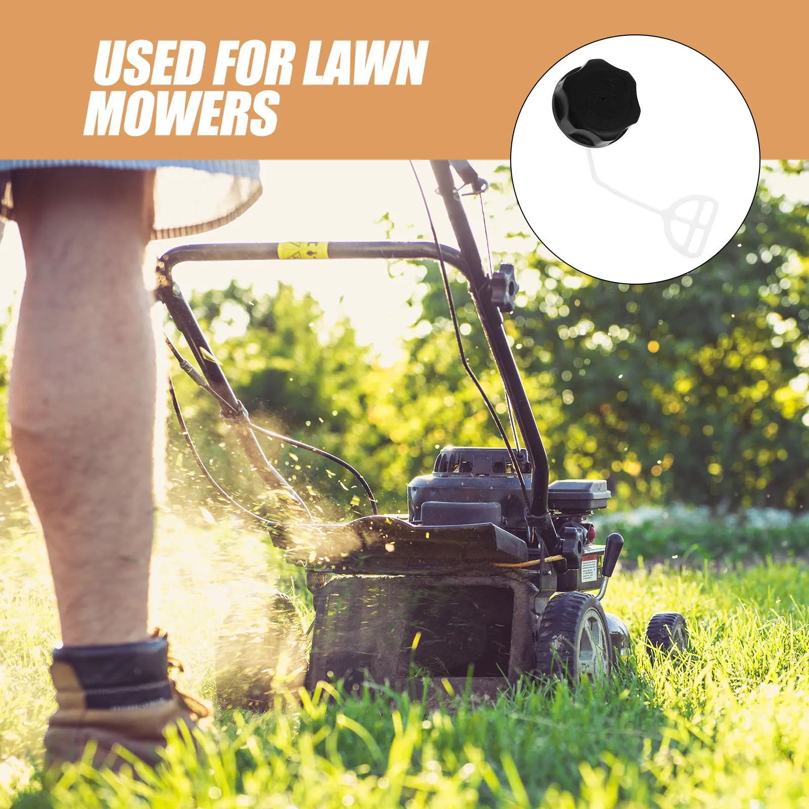 

4Pcs Durable Tank Cap Chainsaw Accessories Lawn Mower Oil Tank Cover Replacement Pa6 Material Gas Can Cover