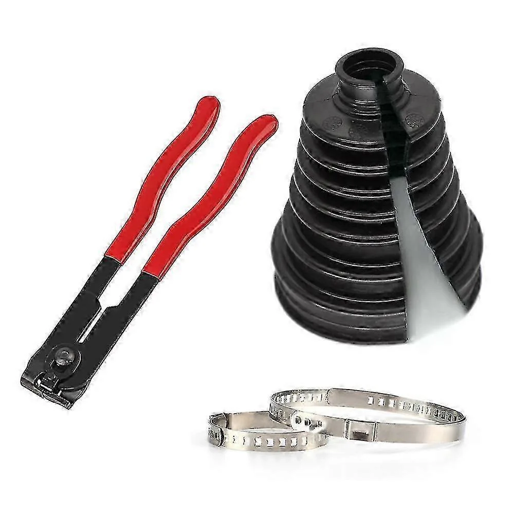 HOMEFISH Car Ball Cage Cover, Half Axle Ball Cage Dust Cover, Universal Non Removable Outer Ball Cage Cover Repair Kit