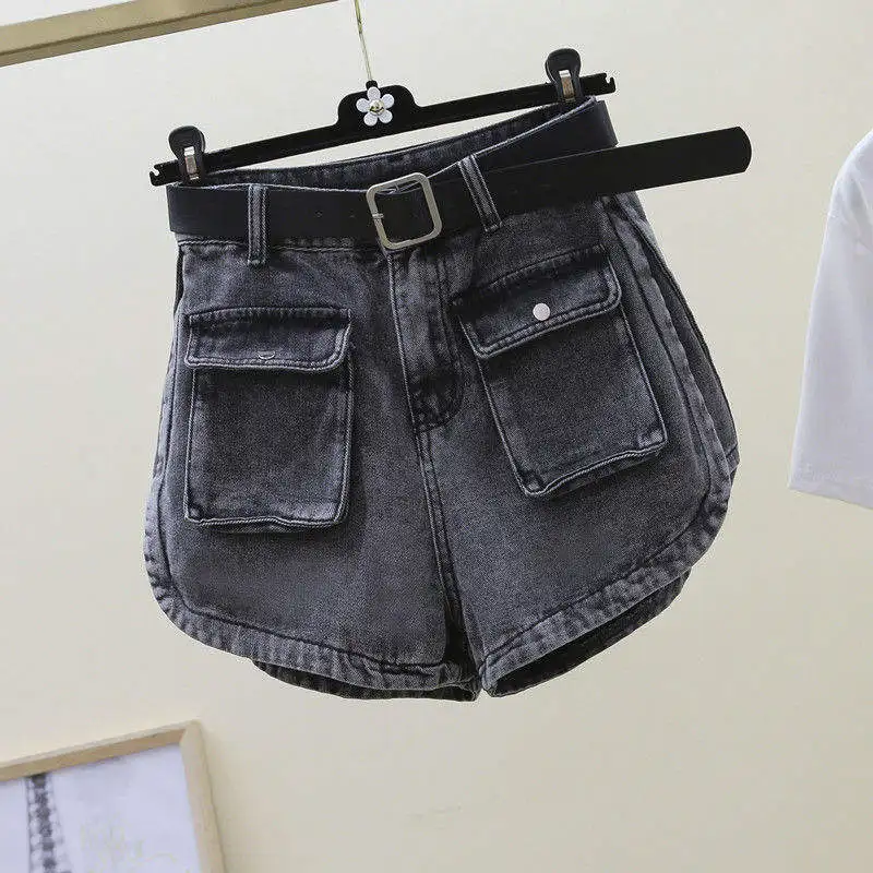 Summer  Women's High Waist Wide Leg Short Jeans Sexy Thin Design Commute Style Hot Pants Short Length Fashionable