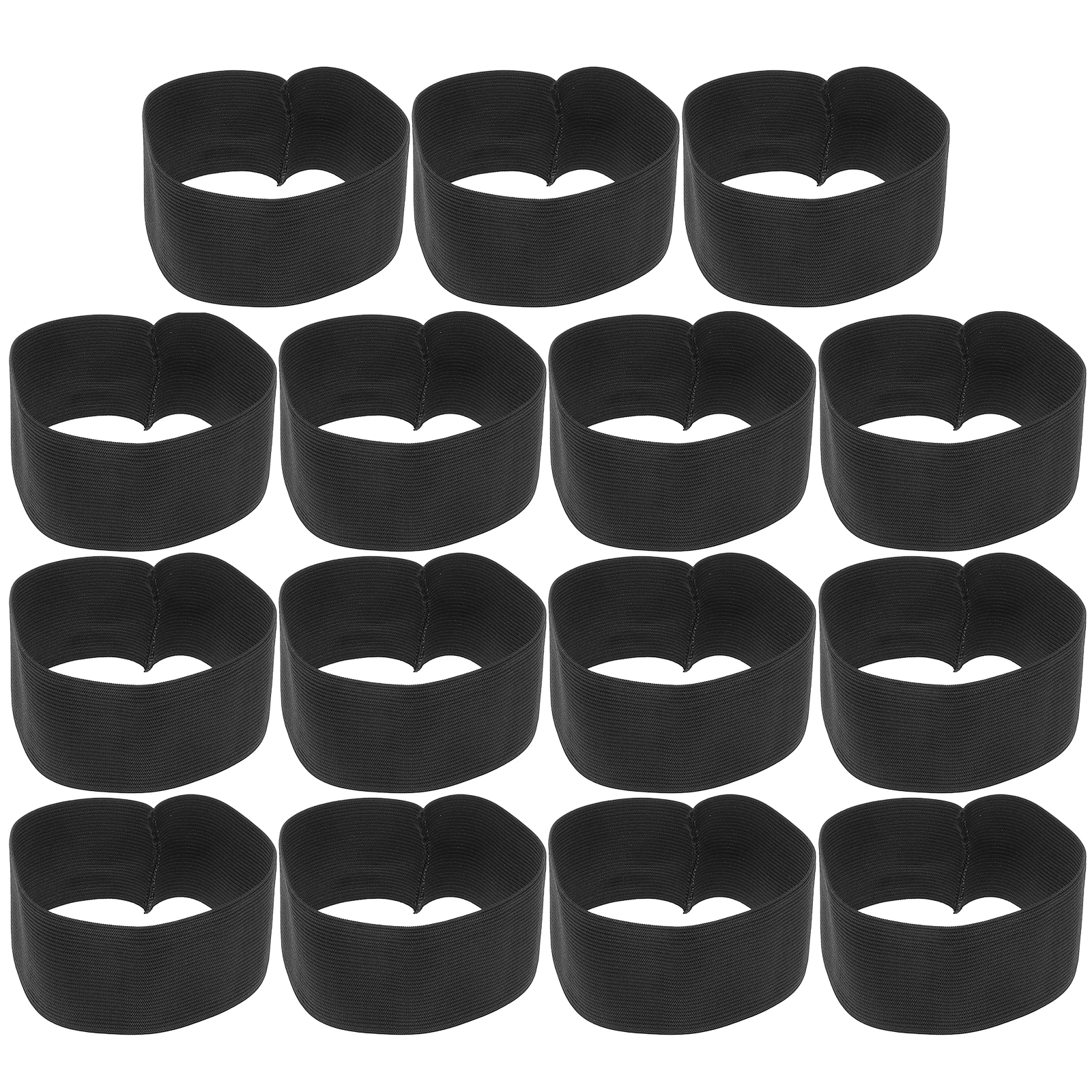 15 Pcs Arm with Filial Piety Captain Band Badge Shield Mourning Black Armband Armbands Adjustable