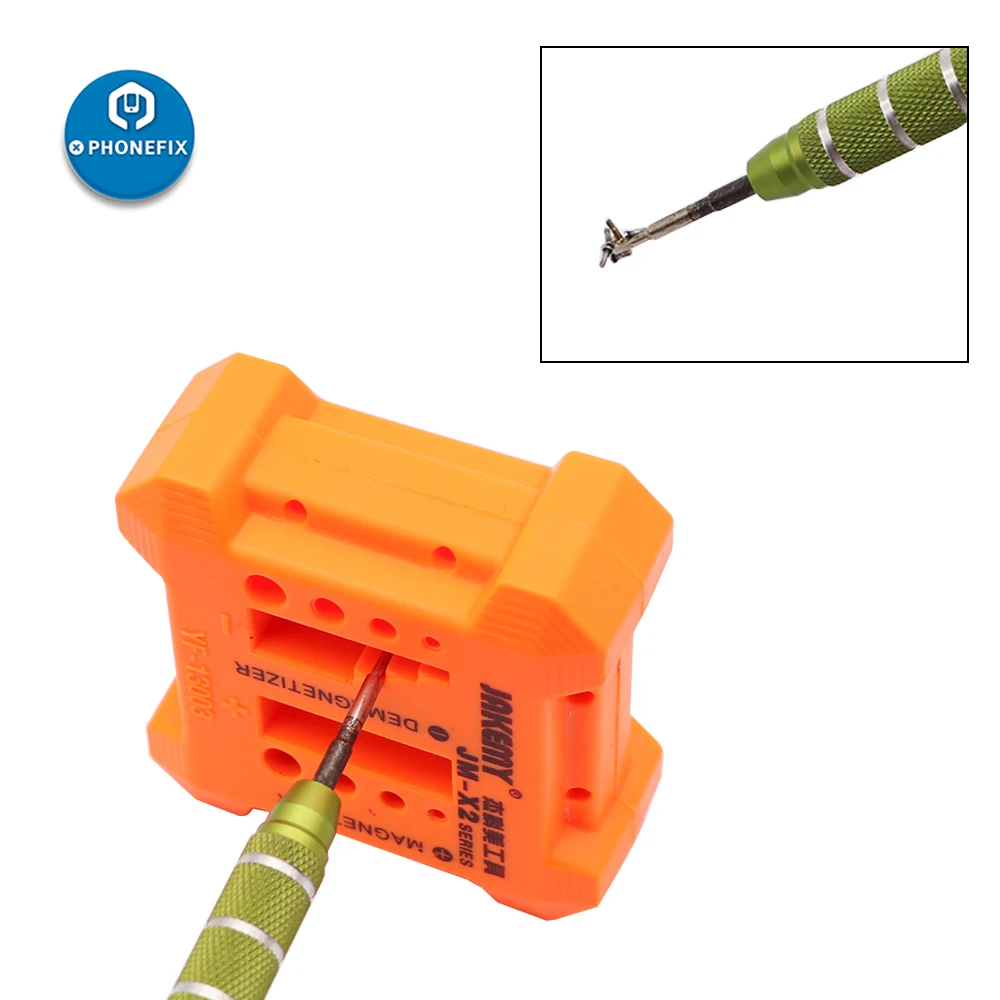 Mini Magnetizer Demagnetizer Kuat Obeng Plus Perangkat Magnetik Penggunaan Ganda Sekrup Batch Tips Cepat Magnetizer Degaussing