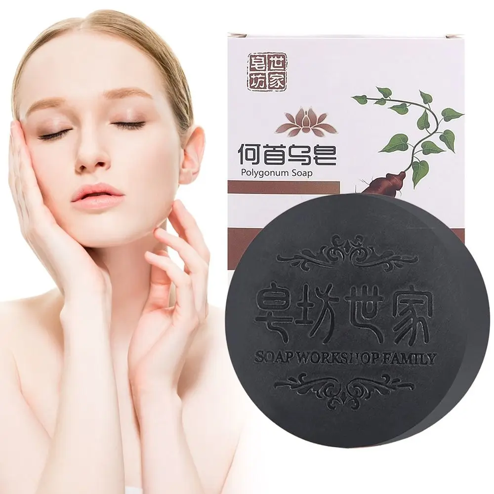 Deeply Cleaning Bath Supplies Prevents Hair Loss He Shou Wu Soap Shampoo Soap Essential Oil Soaps Multiflora Shampoo Bar