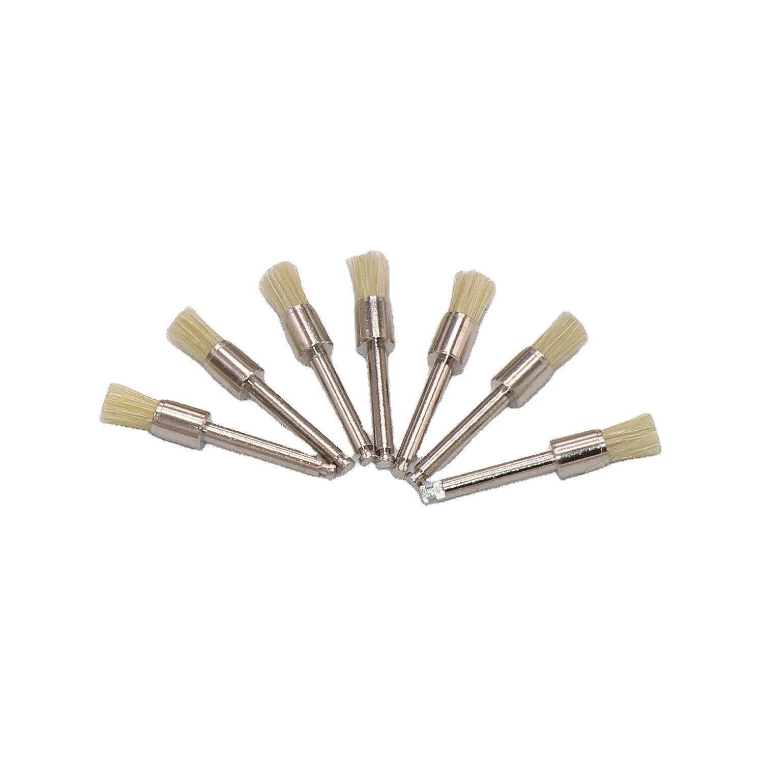 Dentals Disposable Prophy Brush Polisher Horsehair Bristle Teeth Cleaning Tool