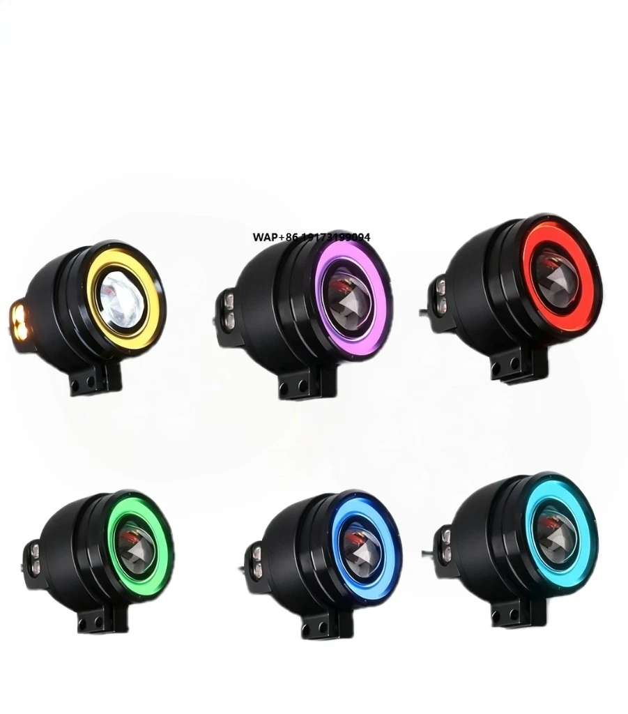 

Motorcycle Light JPAD J1S 6- Color halo High Bright Spotlight Yellow White Light 120W LED Fog Lamp for Ves pa