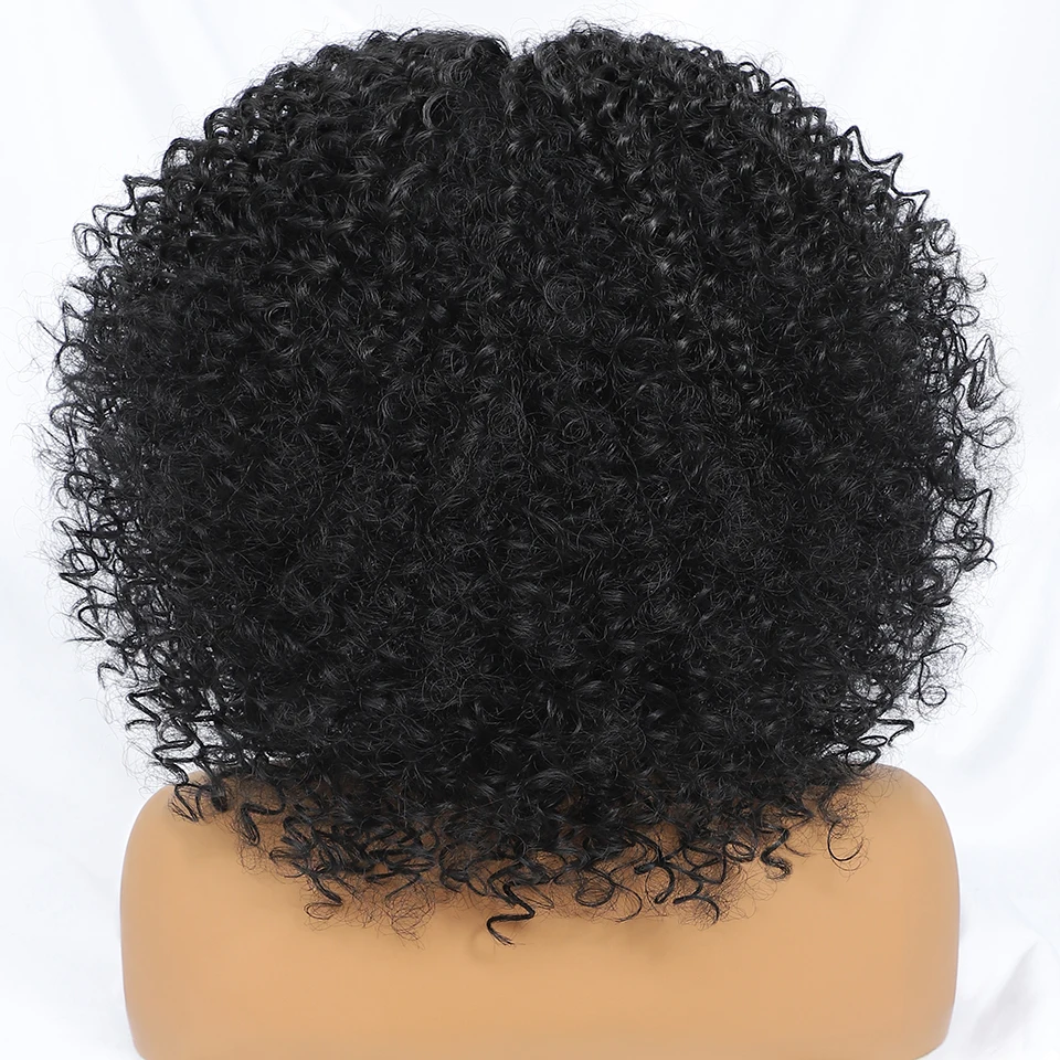 Parrucca anteriore in pizzo Parrucche sintetiche ricci crespi da donna Rosa Bionda Viola Blu Nero Marrone Parrucca anteriore in pizzo HD per donna africana 14 pollici