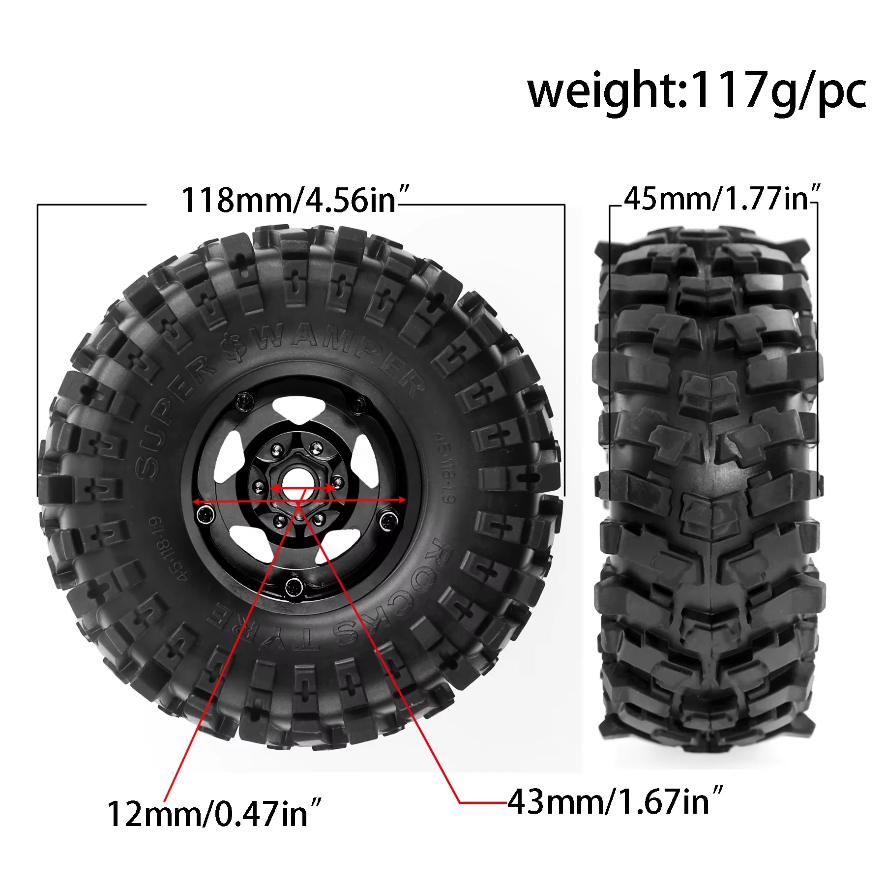 4Pcs 1.9