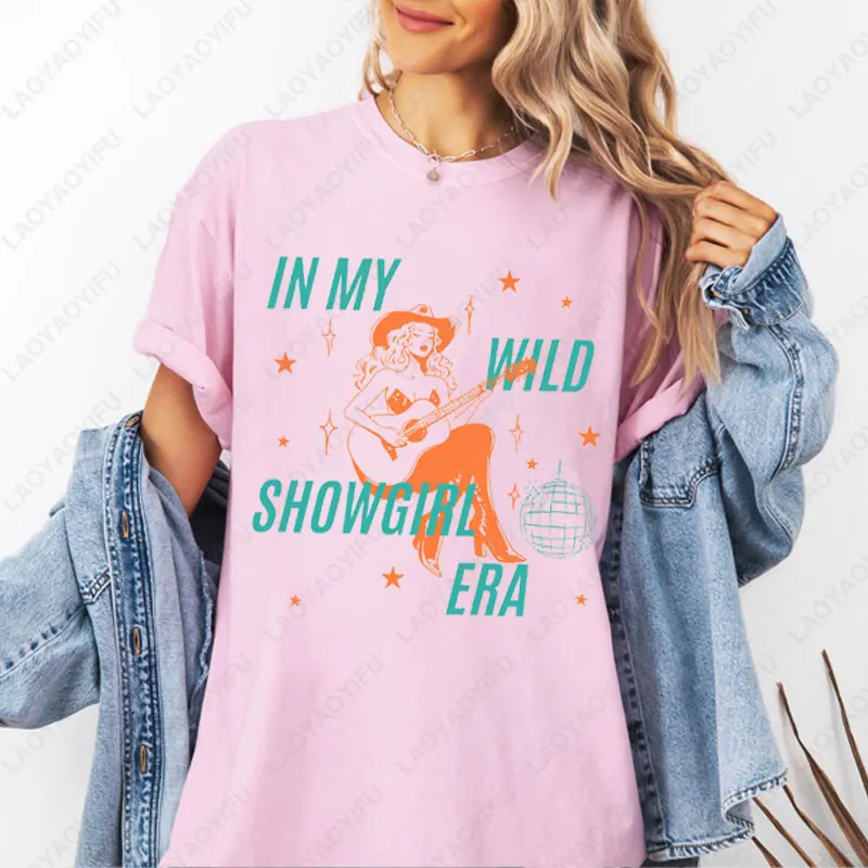 تي شيرت In My Wild Showgirl Era: In My Showgirl Era قميص-Life of a Showgirl-Showgirl Life تي شيرت-Showgirl Gift-Ts12 قميص