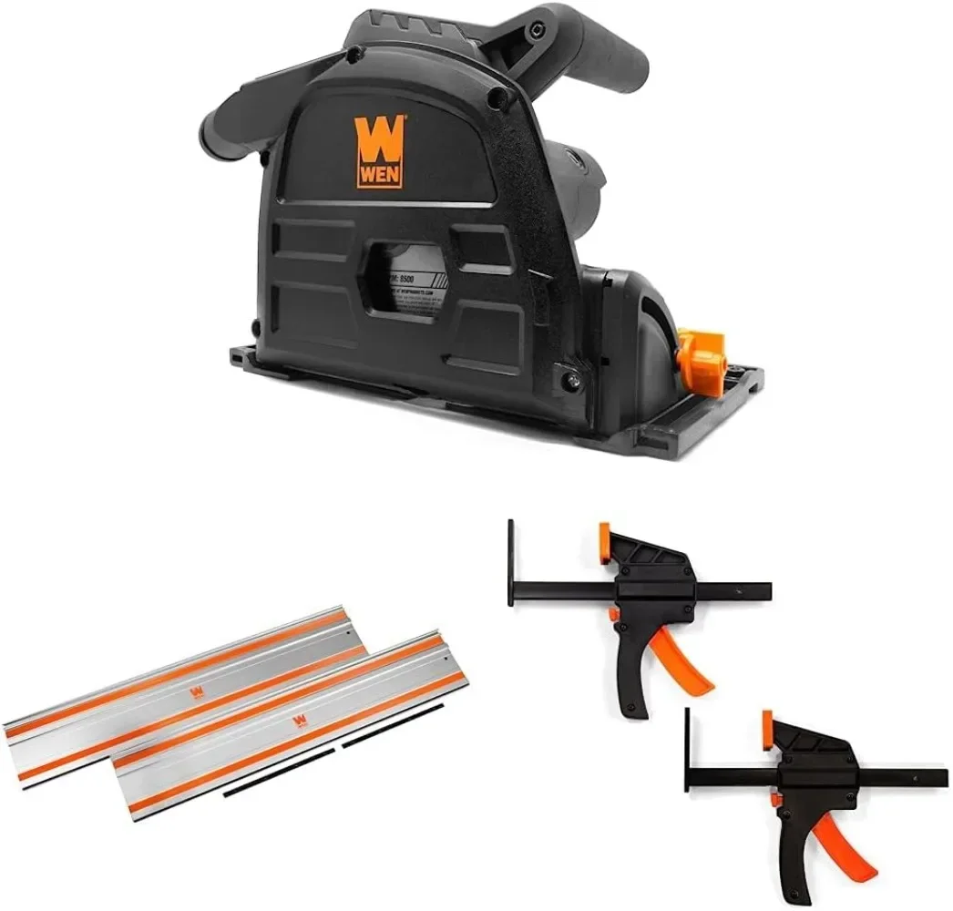 

# Hot CT1065 10-Amp 6.5-Inch Plunge Cut Sidewinder Circular Track Saw Black & WEN CT9110 110-Inch Track Saw Track Guide Rail