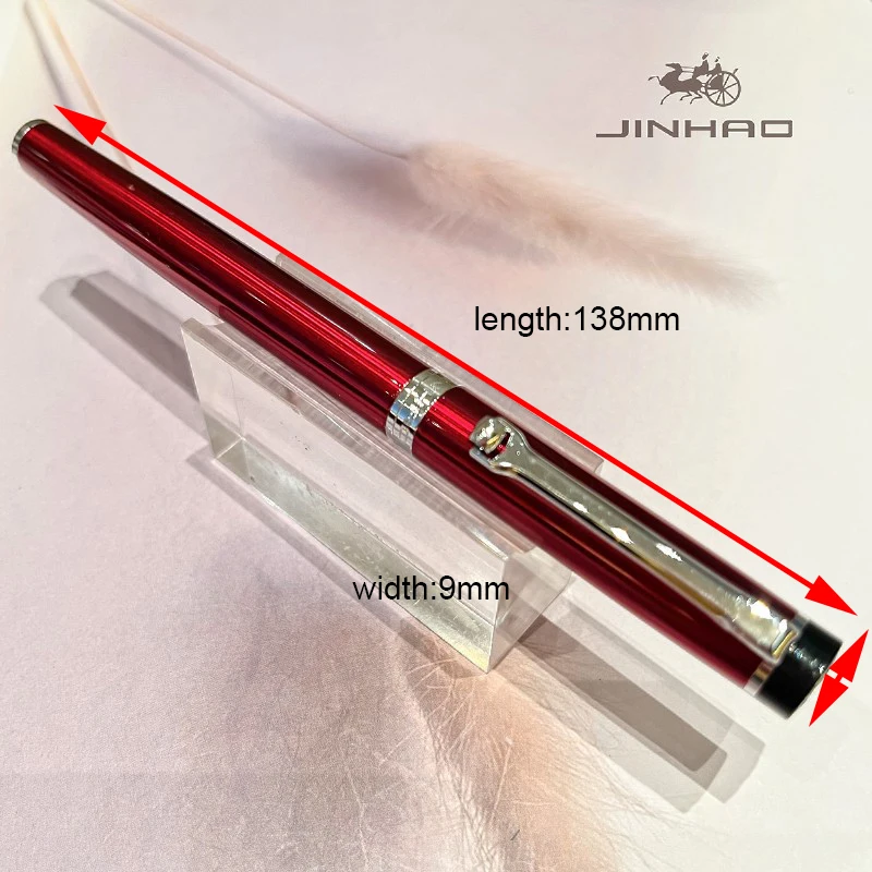 1 Stück JINHAO Fancy Nice Writing Gift Klassischer Füllfederhalter aus Metall/Holz, Business- und Bürodesign, ideal für die Sammlung – Detail 6