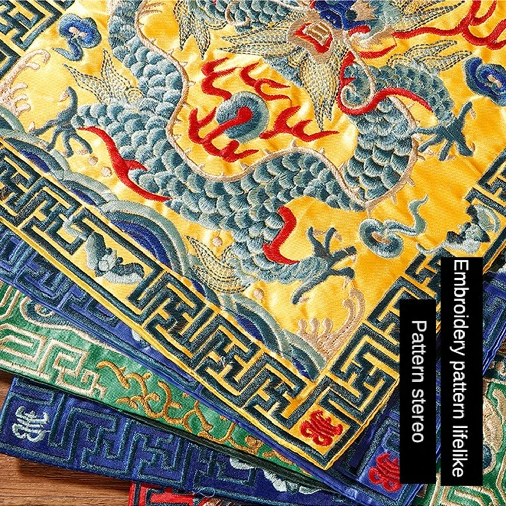 27cm Thick Coasters Cup Pad Chinese Style Cloth Embroidery Coasters Hot Milk Tea Mat Insulation Anti-Hot Pad Table Mats Phoenix